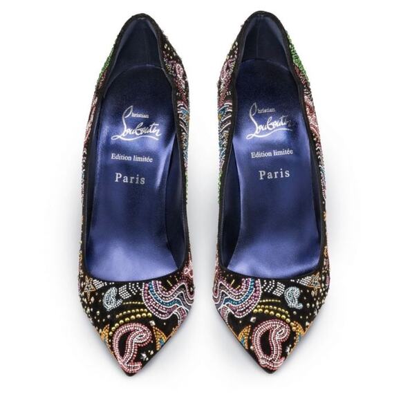 Christian Louboutin Limited Edition Hot Chick Starlight Embellished Pumps 100MM - Picture 10 of 16